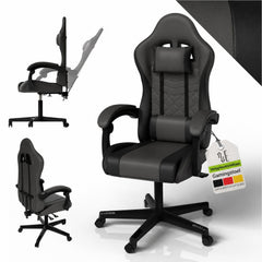 Gamestoel HyperSeat – kunstleer, verstelbare rugleuning, 120 kg