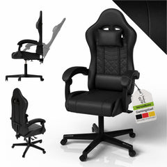 Gamestoel HyperSeat – kunstleer, verstelbare rugleuning, 120 kg
