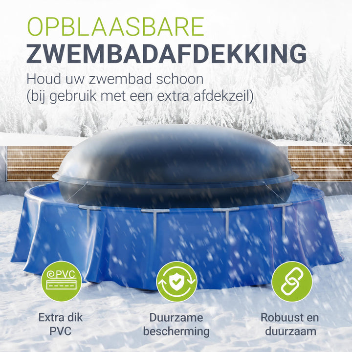 Opblaasbaar zwembadkussen – winterafdekking, meerdere maten