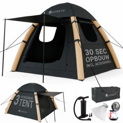 Opblaasbare tent EasyFlow – voor 1-4 personen, waterdicht