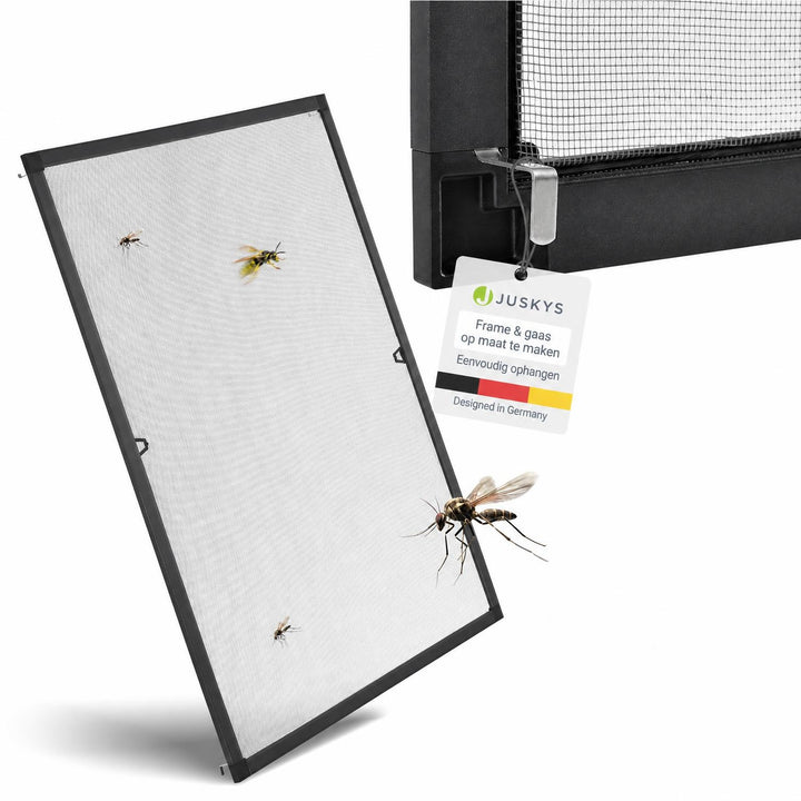 Raamhor met aluminium frame – insectenhor zonder boren