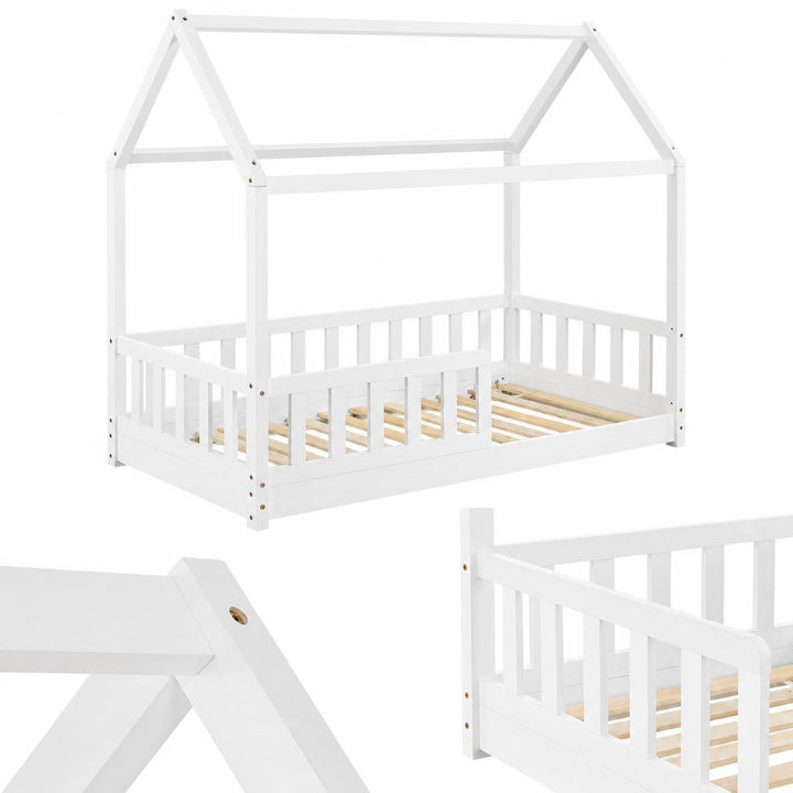Kinderbed Marli 80x160 cm – huisbed met uitvalbeveiliging