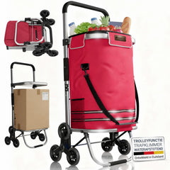 Boodschappentrolley met trapwielen – 56 liter, tot 30 kg