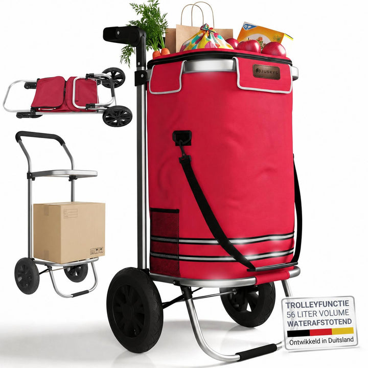 Boodschappentrolley 3-in-1 – 56 liter, draagvermogen 30 kg