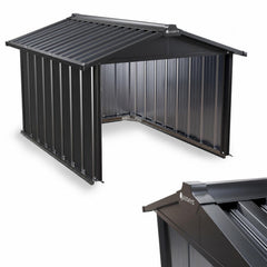 Robotmaaier garage met zadeldak – 98x89x63 cm, verzinkt staal