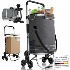 Boodschappentrolley met trapwielen – 56 liter, tot 30 kg