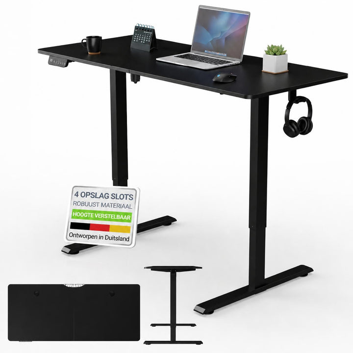 Bureau Office Stand 120x60 cm – elektrisch in hoogte verstelbaar