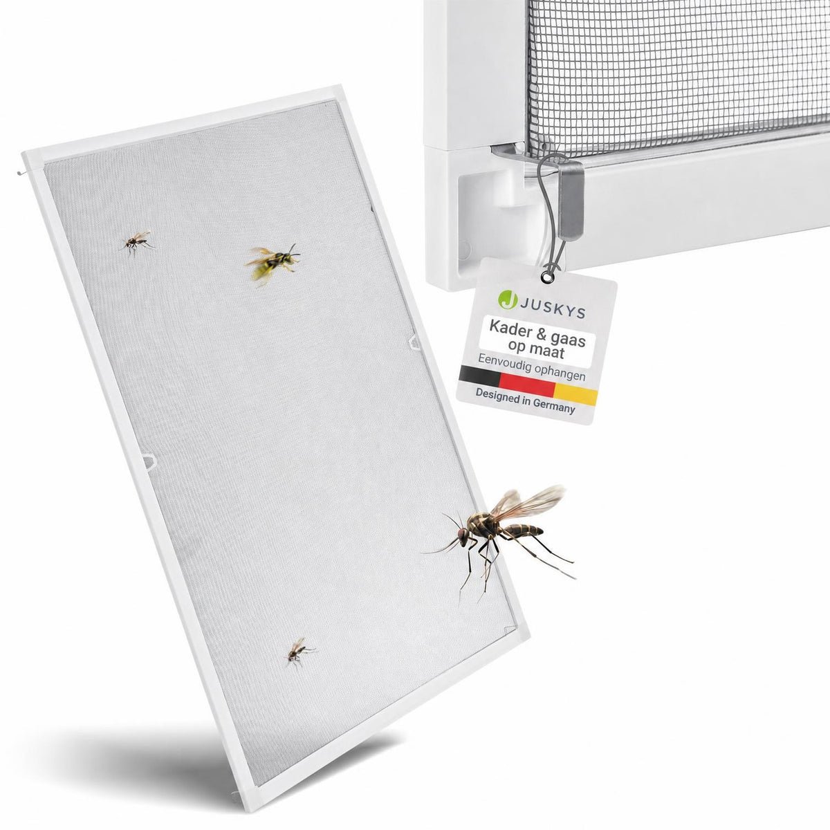 Raamhor met aluminium frame – insectenhor zonder boren