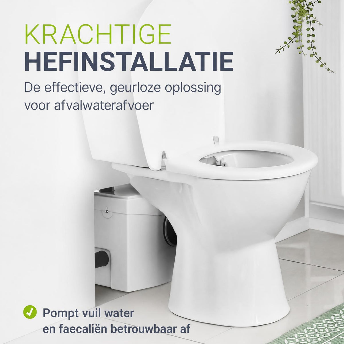 Vuilwaterpomp met versnijder 600 W – opvoerhoogte tot 7 m