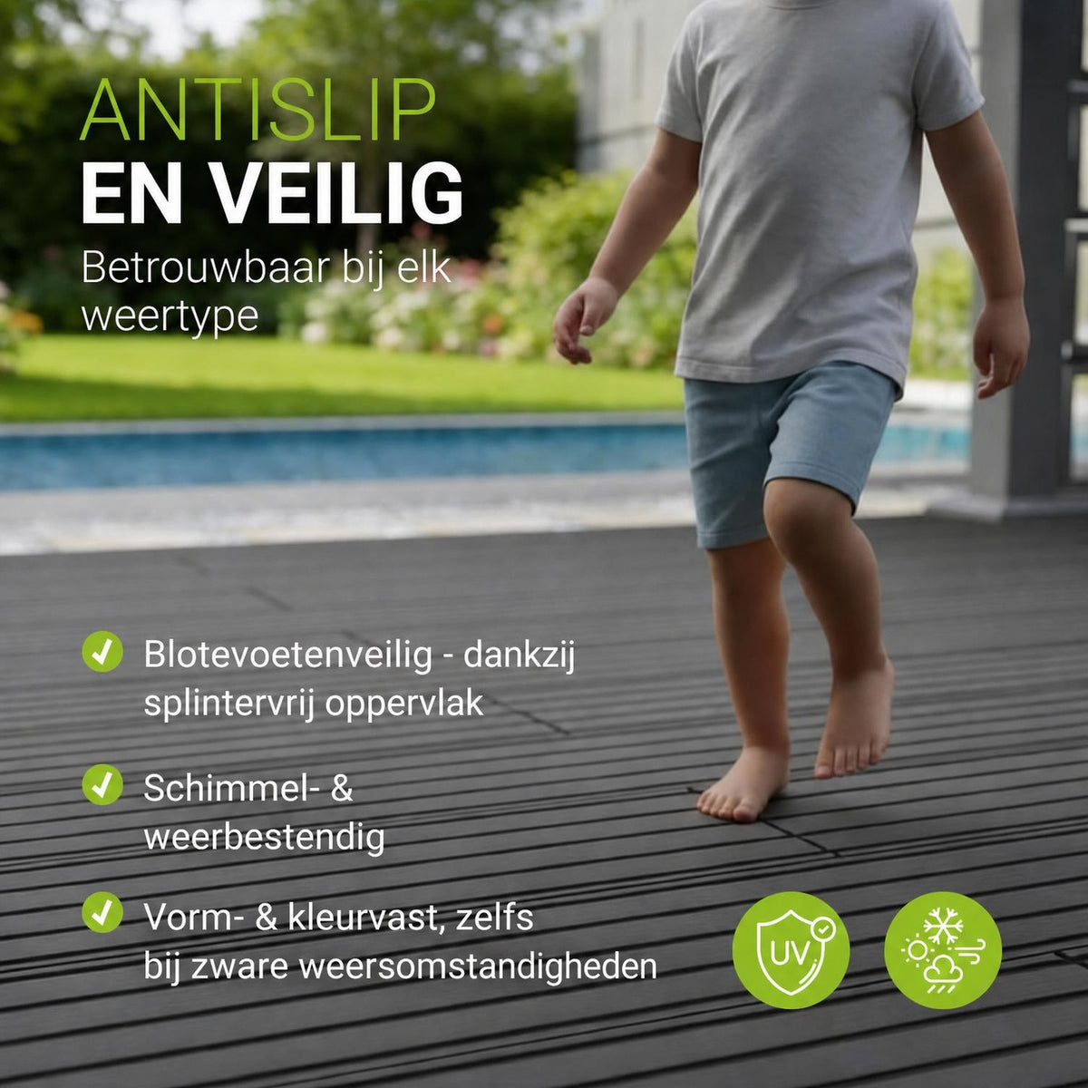 Composiet vlonderplanken antraciet – complete set, 2 tot 30 m²