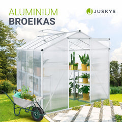 Aluminium tuinkas met fundament
