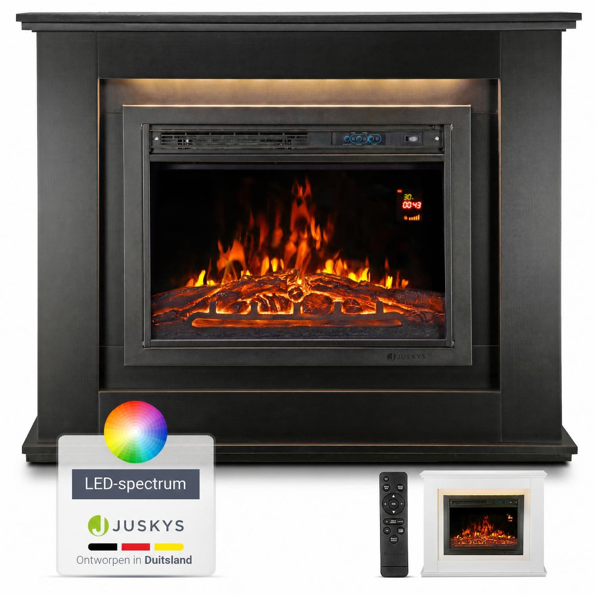 Elektrische haard met verwarming
