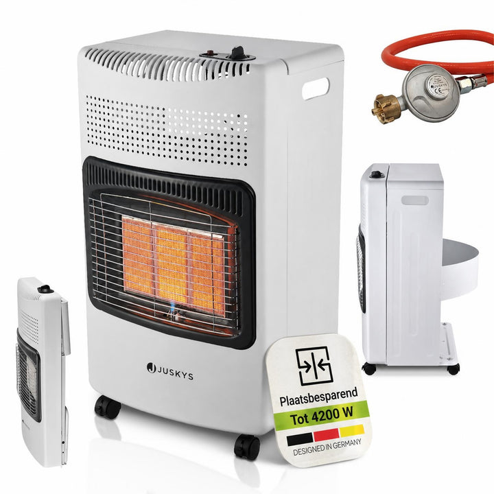 Gaskachel GS42US – 4200 W, 3 standen, keramische branders