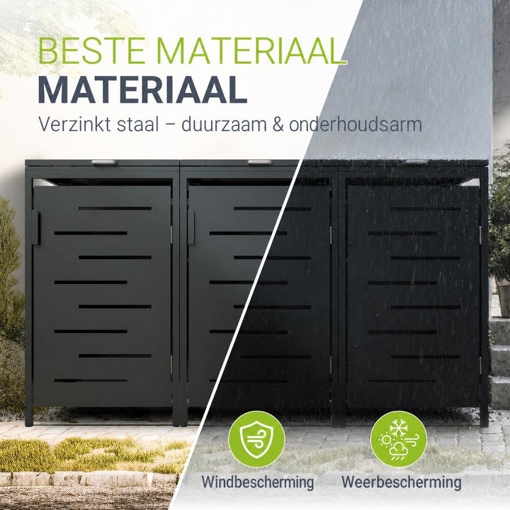 Containerombouw Arel – voor 2, 3 of 4 containers, afsluitbaar