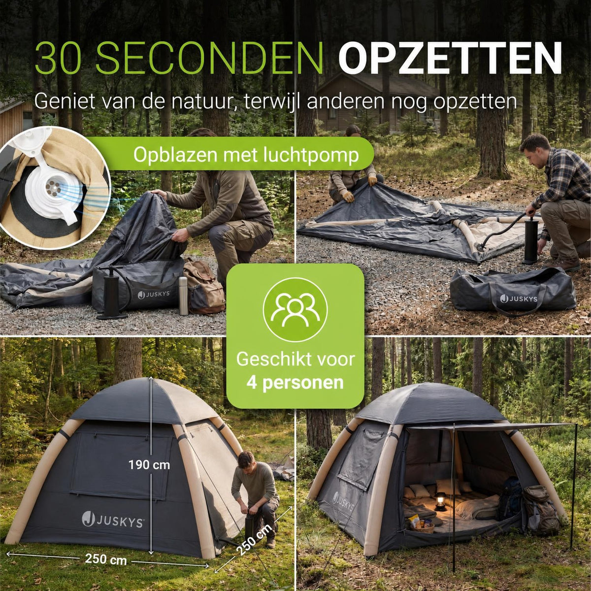 Opblaasbare tent EasyFlow