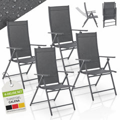 Tuinstoel Calena – inklapbaar, 7 standen, set van 2