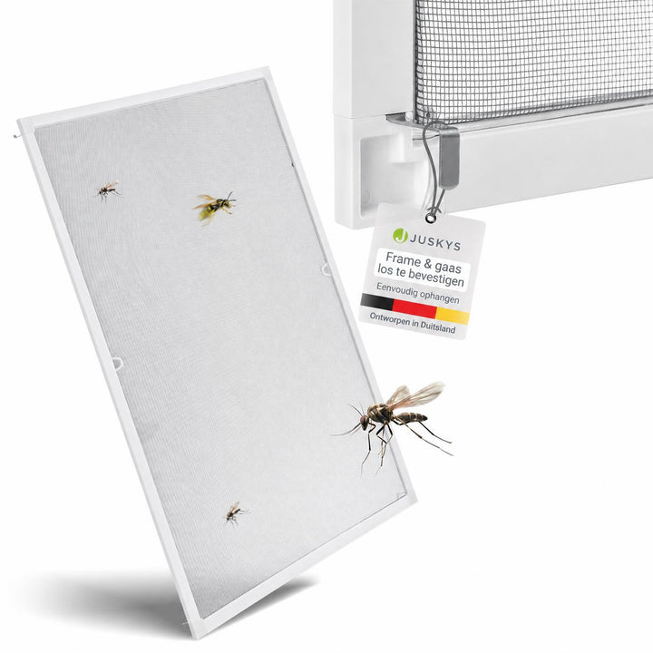 Raamhor met aluminium frame – insectenhor zonder boren
