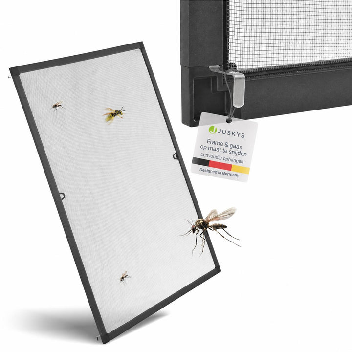 Raamhor met aluminium frame – insectenhor zonder boren