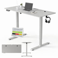 Bureau Office Stand 120x60 cm – elektrisch in hoogte verstelbaar