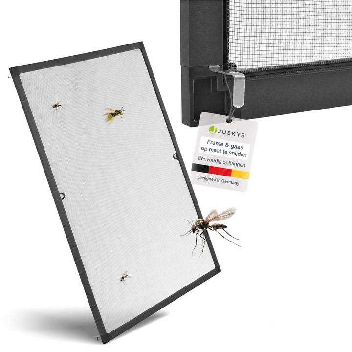 Raamhor met aluminium frame – insectenhor zonder boren
