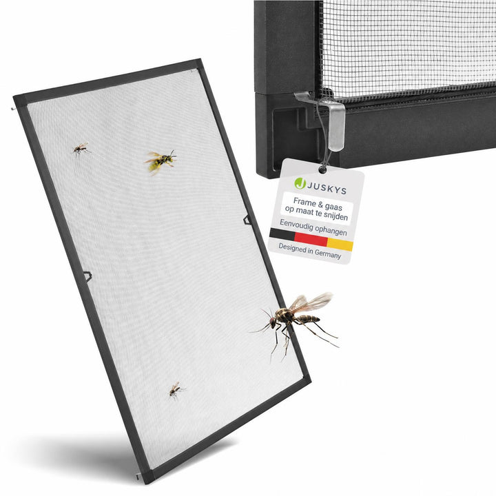 Raamhor met aluminium frame – insectenhor zonder boren