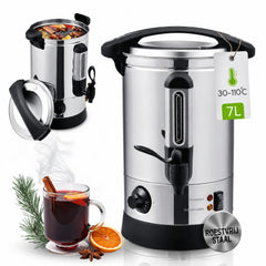 Glühweinketel Teramo – 7 of 10 liter, rvs, 30-110 °C
