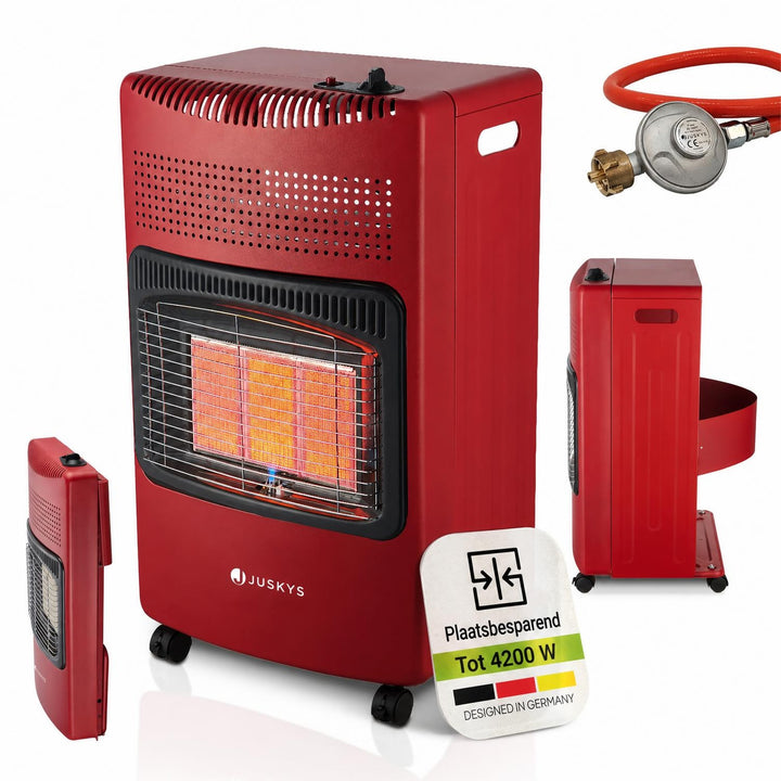 Gaskachel GS42US – 4200 W, 3 standen, keramische branders