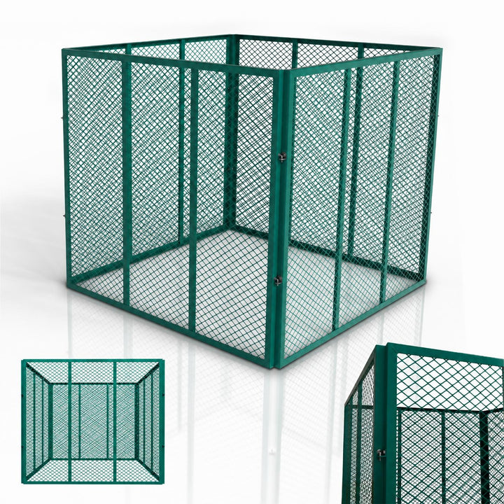 Metalen compostbak – 450 of 800 liter, voor tuin- en keukenafval