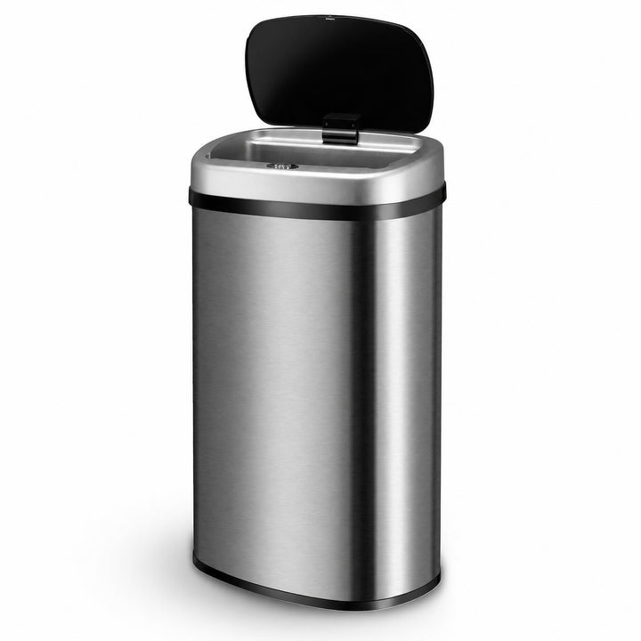 Sensor prullenbak 50 liter – rechthoekig, automatisch deksel