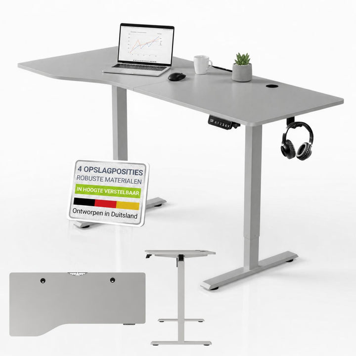 Bureau Office Stand 120x60 cm – elektrisch in hoogte verstelbaar