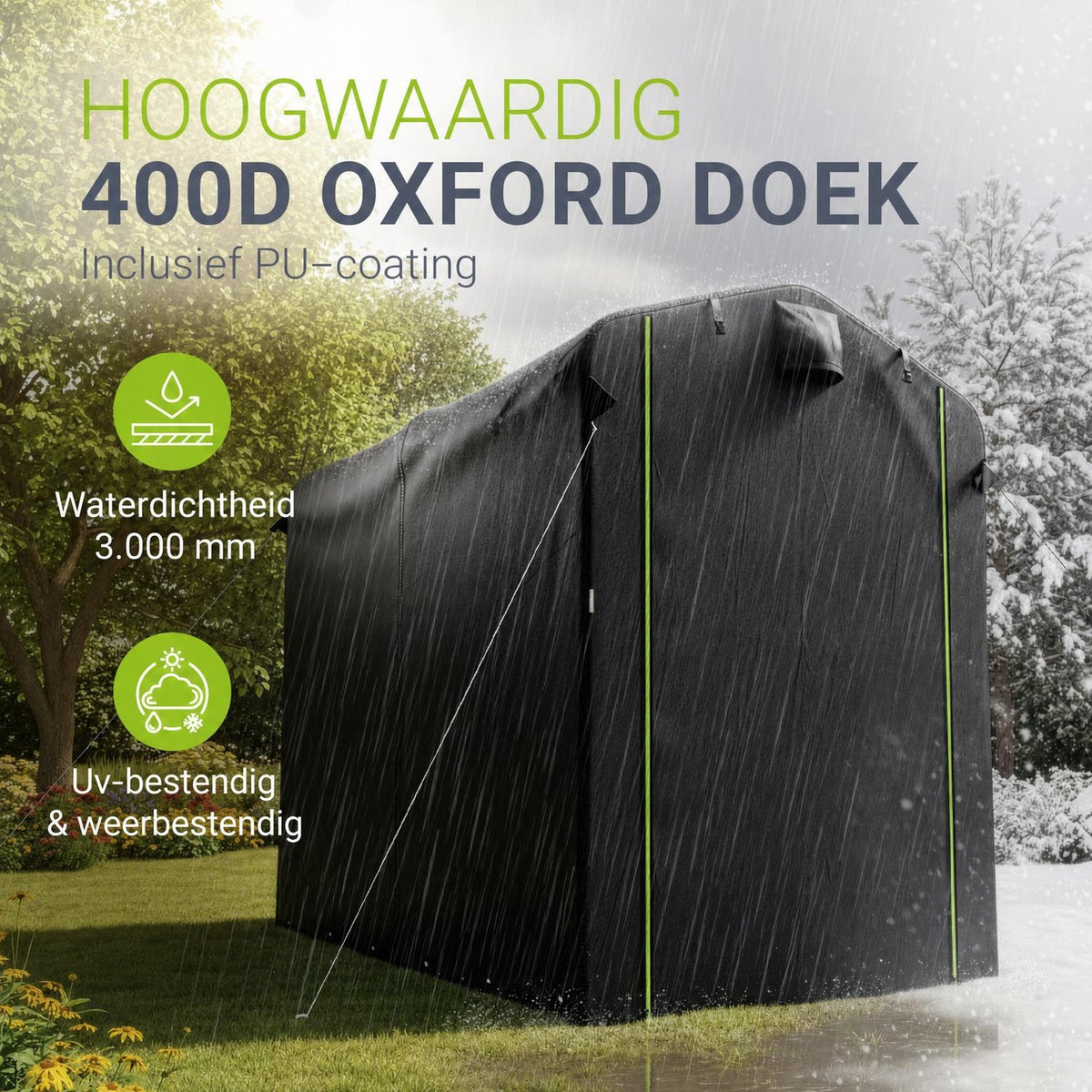 Opbergtent voor fietsen en tuingereedschap – maat S of M