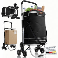 Boodschappentrolley met trapwielen – 56 liter, tot 30 kg