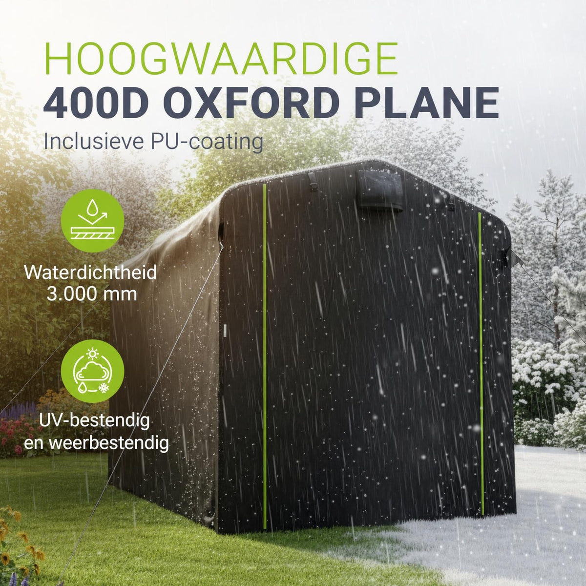 Opbergtent voor fietsen en tuingereedschap – maat S of M