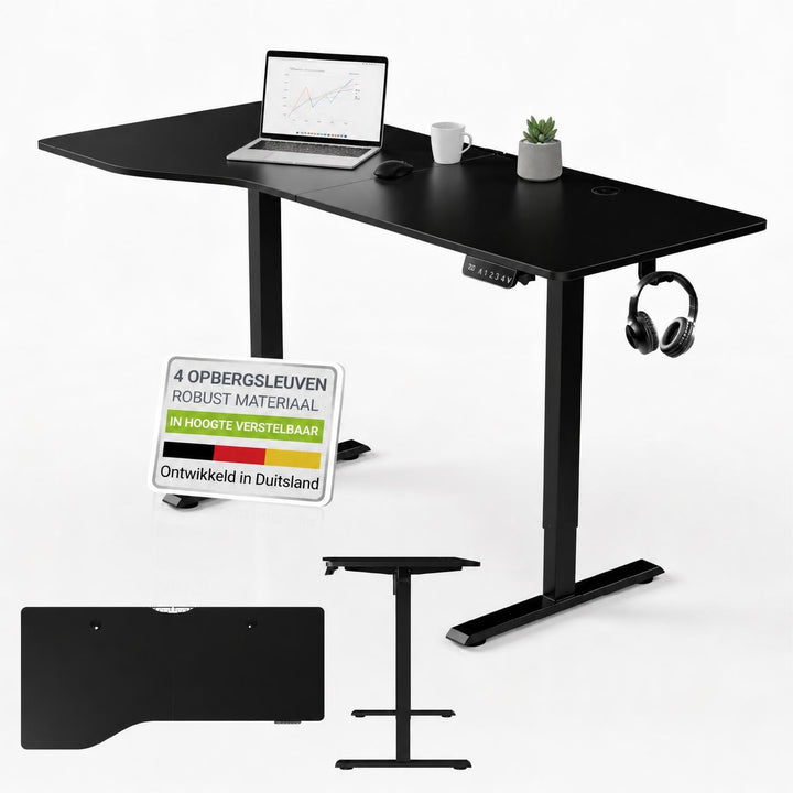 Bureau Office Stand 120x60 cm – elektrisch in hoogte verstelbaar