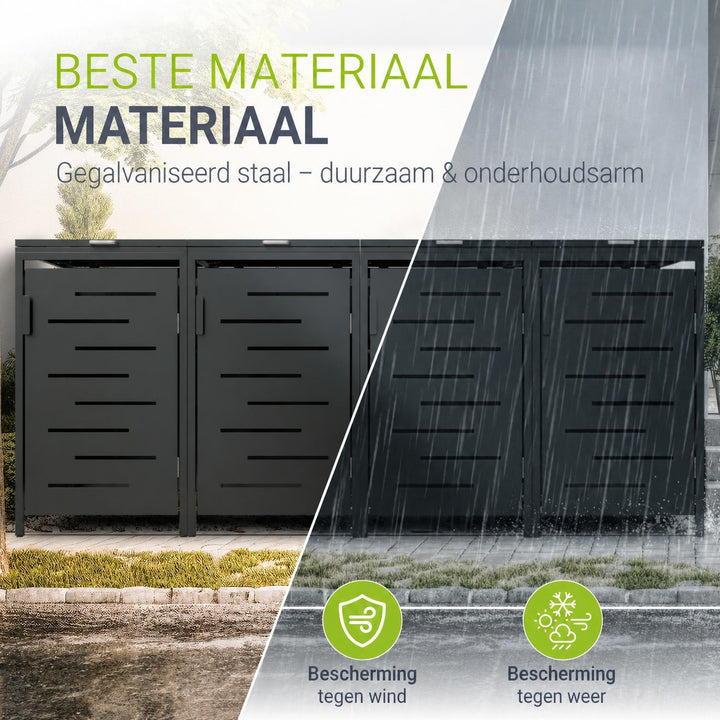 Containerombouw Arel – voor 2, 3 of 4 containers, afsluitbaar