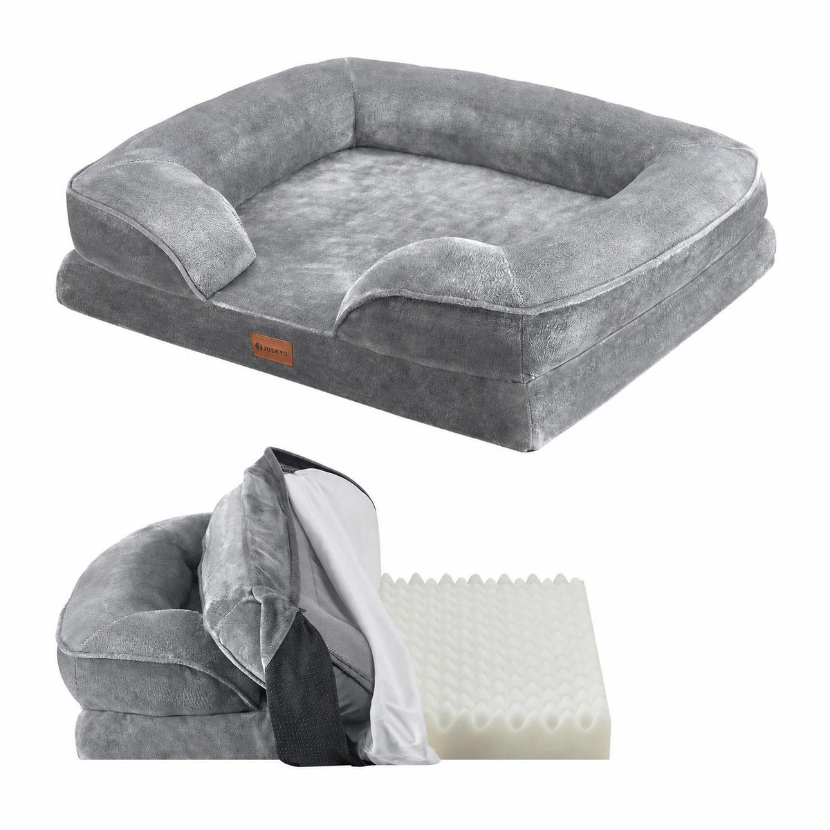 Hondenmand Sheena M 72x60 cm – met zijkussens, tot 22 kg