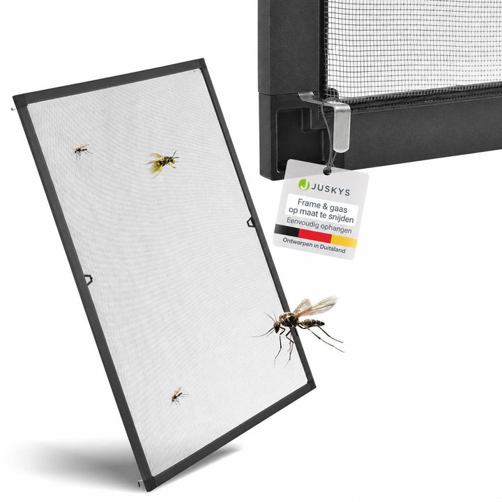 Raamhor met aluminium frame – insectenhor zonder boren