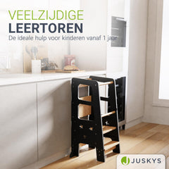 Leertoren Henny – hout, 3-voudig in hoogte verstelbaar