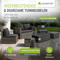 Wicker loungeset Salou – 6 personen, incl. kussens en tafel