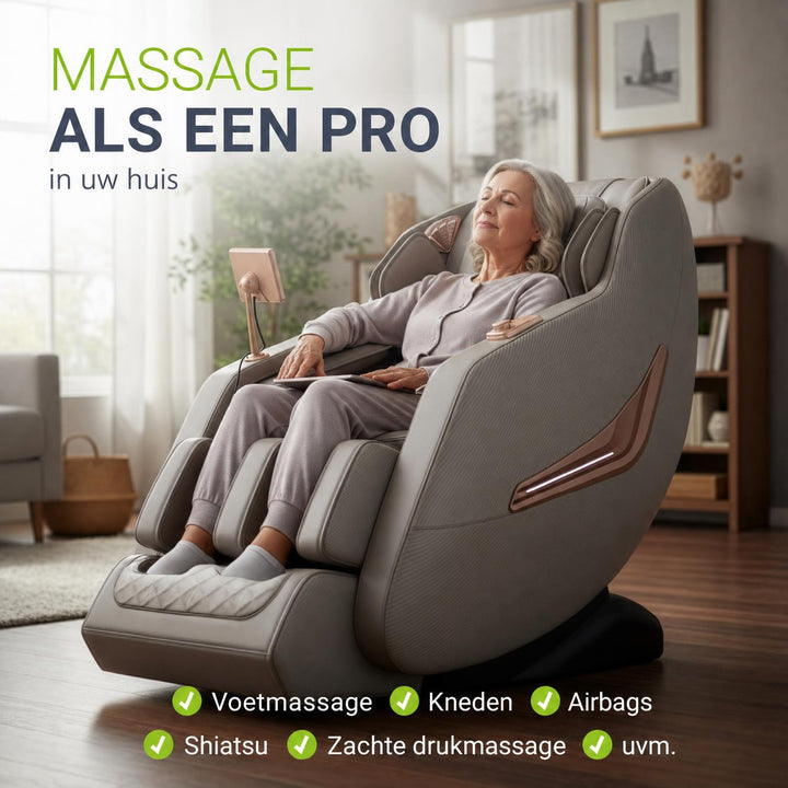Massagestoel Paros – shiatsu, zero gravity en warmtefunctie