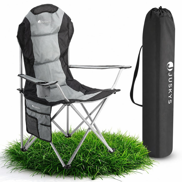 Campingstoel Lido – opvouwbaar, met bekerhouder en draagtas