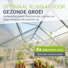 Aluminium tuinkas met fundament