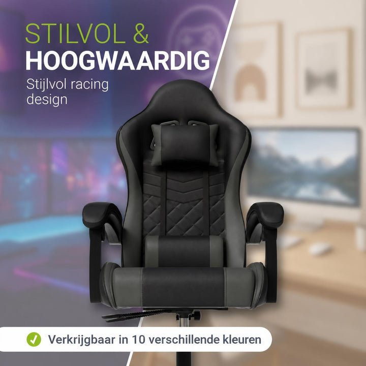 Gamestoel HyperSeat – kunstleer, verstelbare rugleuning, 120 kg
