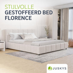 Gestoffeerd bed Florenz 180x200 cm – bouclé, tot 500 kg