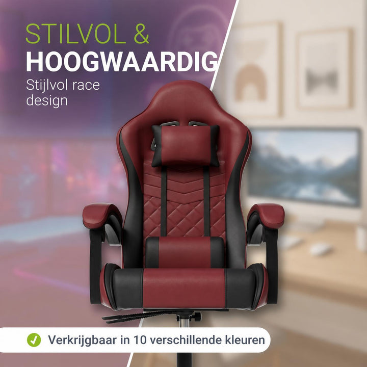 Gamestoel HyperSeat – kunstleer, verstelbare rugleuning, 120 kg