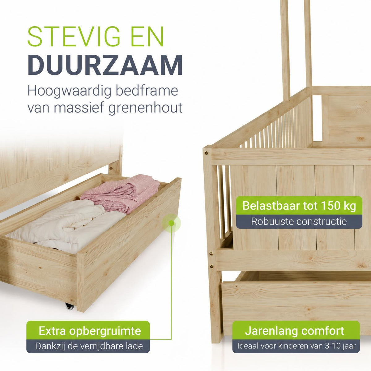 Kinderbed Yari – speels design voor de kinderkamer