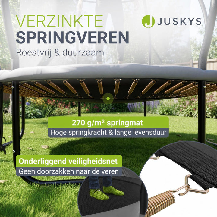Trampoline SkyBounce – met veiligheidsnet en EasyAccess-ladder