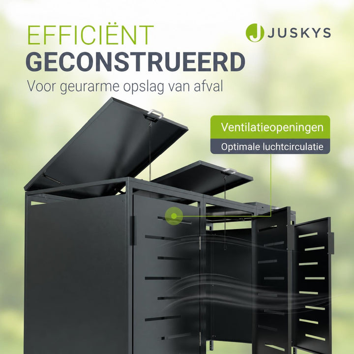 Containerombouw Arel – voor 2, 3 of 4 containers, afsluitbaar