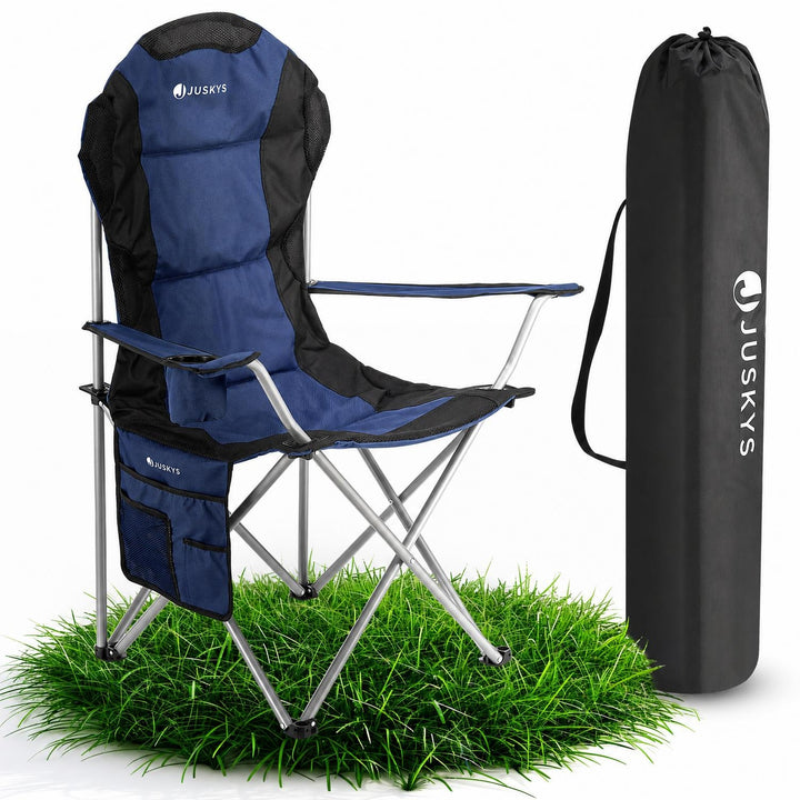 Campingstoel Lido – opvouwbaar, met bekerhouder en draagtas