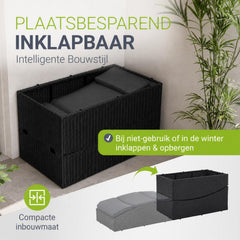 Ligbed Lamia – inklapbaar wicker, verstelbaar hoofdeind